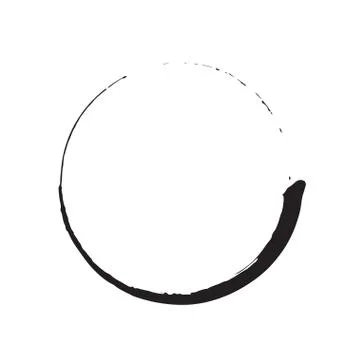 Circle shape vector black grunge background Stockillustratie