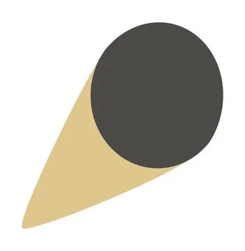 Circle Shape Vector Icon Round Geometry Isolated Design Stock Illustration