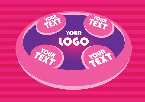 Circle shape vector layout Stock Illustration