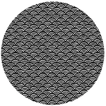 Circle shaped, hand drawn pattern イラスト素材