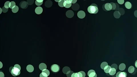 Circle-shaped pale green lights bokeh background whith copy space Stock Illustration