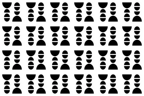Circle Shapes and Designs Black Colors Geometric Pattern Geometric Background Stock Illustration