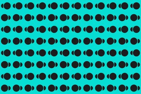 Circle Shapes and Designs Green Colors Geometric Pattern Geometric Background Stock Illustration