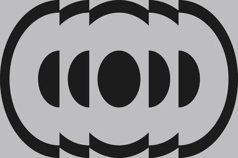 Circle Shapes and Designs Grey Colors Abstract Geometric Background 库存插图