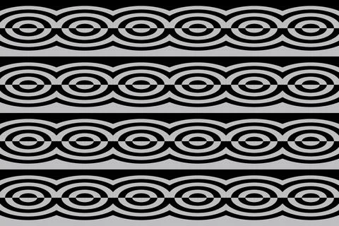 Circle Shapes and Designs Grey Colors Geometric Pattern Geometric Background Illustrazione stock