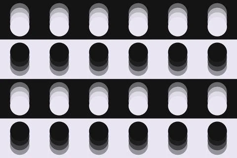 Circle Shapes and Designs Grey Colors Geometric Pattern Geometric Background Illustrazione stock
