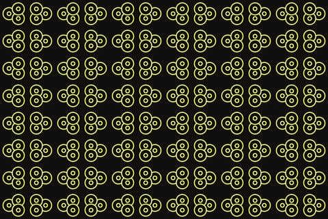 Circle Shapes and Designs Yellow Colors Geometric Pattern Geometric Background Stockillustratie