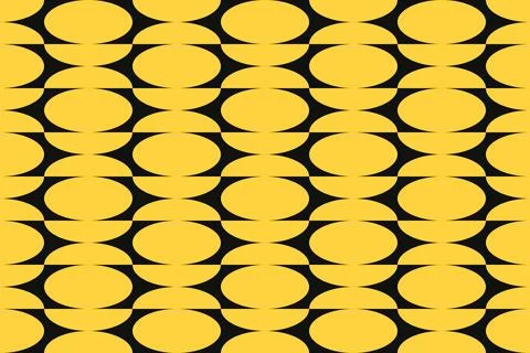 Circle Shapes and Designs Yellow Colors Geometric Pattern Geometric Background Illustrazione stock