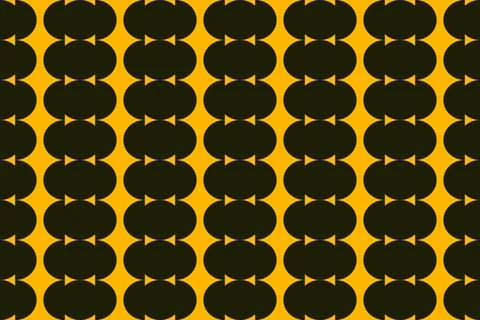 Circle Shapes and Designs Yellow Colors Geometric Pattern Geometric Background Illustrazione stock