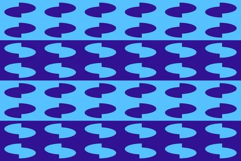 Circle Shapes Blue Geometric Pattern Background Illustrazione stock