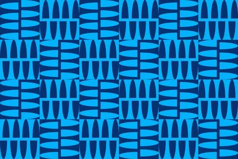 Circle Shapes Blue Geometric Pattern Background 스톡 일러스트