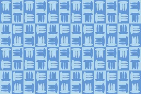 Circle Shapes Blue Geometric Pattern Background Stockillustratie