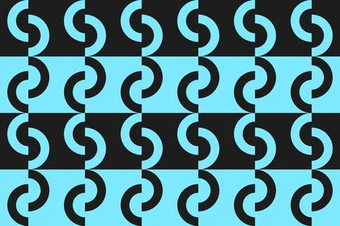 Circle Shapes Blue Geometric Pattern Background Illustrazione stock