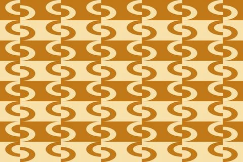 Circle Shapes Brown Geometric Pattern Background Illustrazione stock