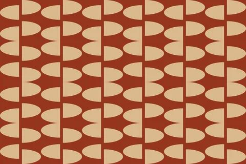 Circle Shapes Brown Geometric Pattern Background 库存插图