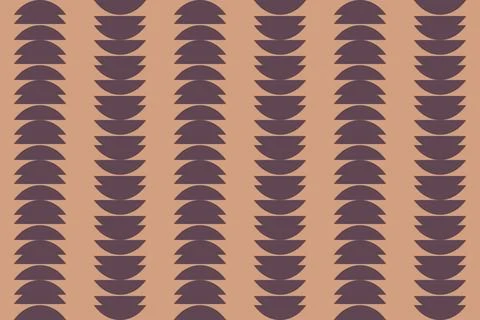 Circle Shapes Brown Geometric Pattern Background 库存插图