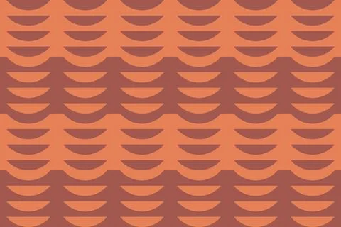 Circle Shapes Brown Geometric Pattern Background 库存插图
