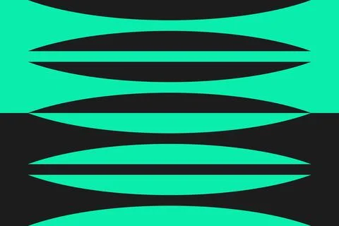 Circle Shapes Green Geometric Pattern Background Illustrazione stock