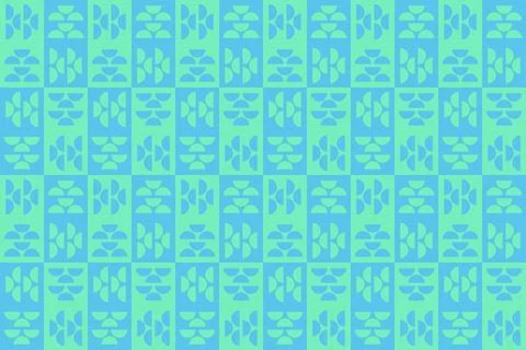 Circle Shapes Green Geometric Pattern Background Stockillustratie
