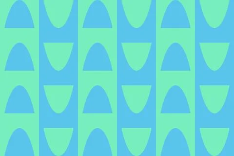 Circle Shapes Green Geometric Pattern Background Illustrazione stock