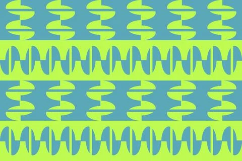 Circle Shapes Green Geometric Pattern Background Illustrazione stock