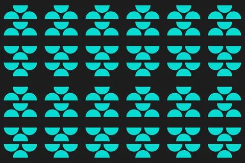 Circle Shapes Green Geometric Pattern Background 스톡 일러스트