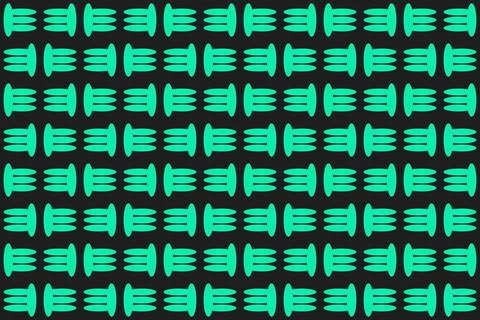 Circle Shapes Green Geometric Pattern Background Illustrazione stock