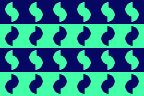 Circle Shapes Green Geometric Pattern Background イラスト素材