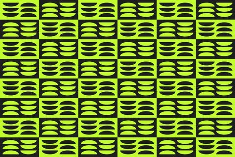Circle Shapes Green Geometric Pattern Background Stockillustratie