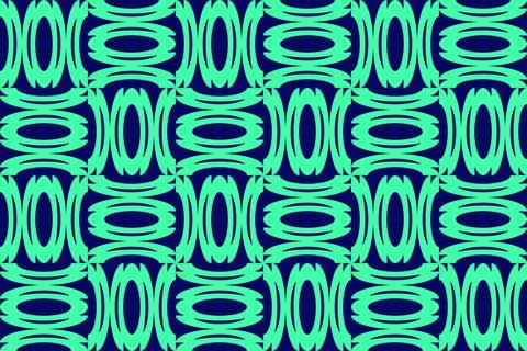 Circle Shapes Green Geometric Pattern Background 库存插图