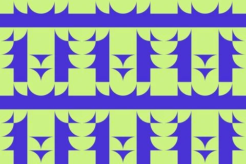 Circle Shapes Green Geometric Pattern Background 스톡 일러스트
