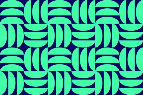 Circle Shapes Green Geometric Pattern Background 库存插图
