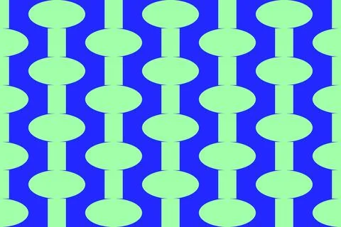 Circle Shapes Green Geometric Pattern Background Stock Illustration