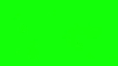 Circle shapes green screen 2d animated frame by frame bubbles motion graphics 動画素材 313599127