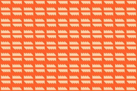 Circle Shapes Orange Geometric Pattern Background Stockillustratie
