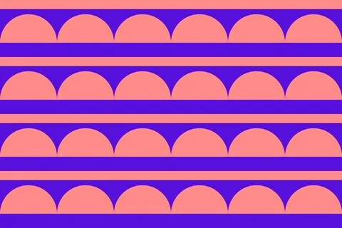 Circle Shapes Orange Geometric Pattern Background 스톡 일러스트