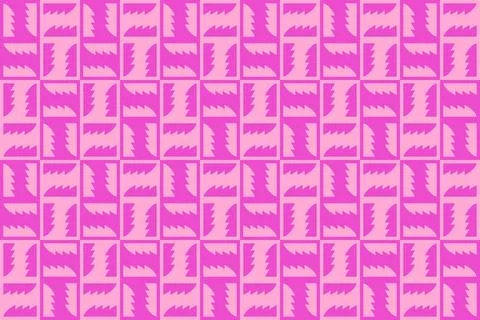 Circle Shapes Pink Geometric Pattern Background Illustrazione stock