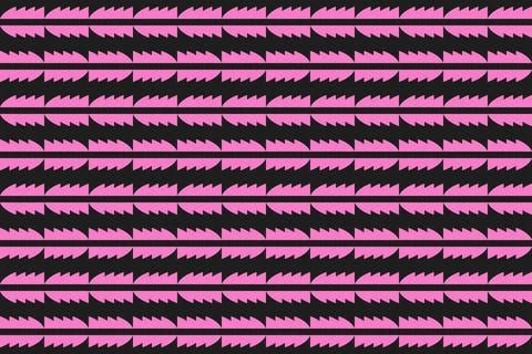 Circle Shapes Pink Geometric Pattern Background Illustrazione stock