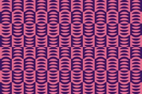 Circle Shapes Purple Geometric Pattern Background Stockillustratie