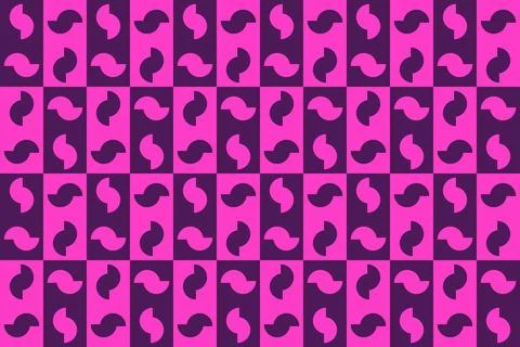 Circle Shapes Purple Geometric Pattern Background Illustrazione stock