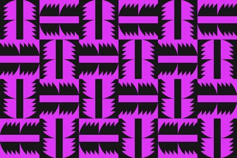 Circle Shapes Purple Geometric Pattern Background Illustrazione stock