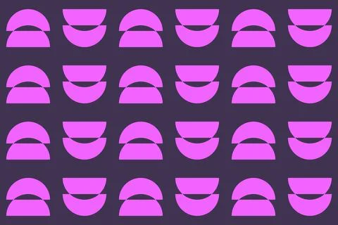 Circle Shapes Purple Geometric Pattern Background イラスト素材