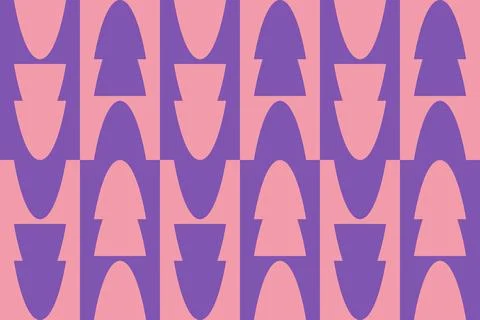 Circle Shapes Purple Geometric Pattern Background 库存插图