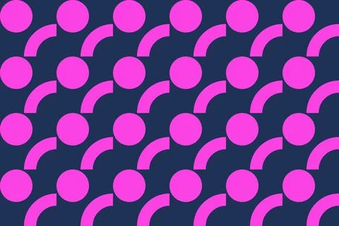 Circle Shapes Purple Geometric Pattern Background 스톡 일러스트