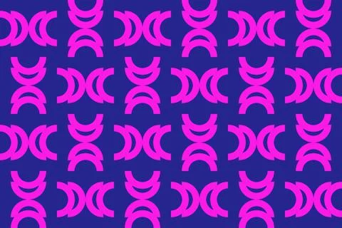 Circle Shapes Purple Geometric Pattern Background 库存插图