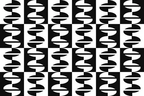 Circle Shapes White Geometric Pattern Background Stockillustratie