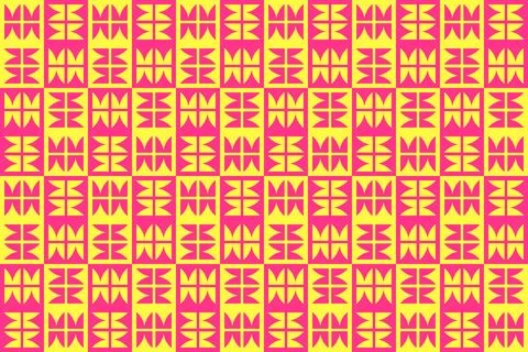 Circle Shapes Yellow Geometric Pattern Background Stockillustratie