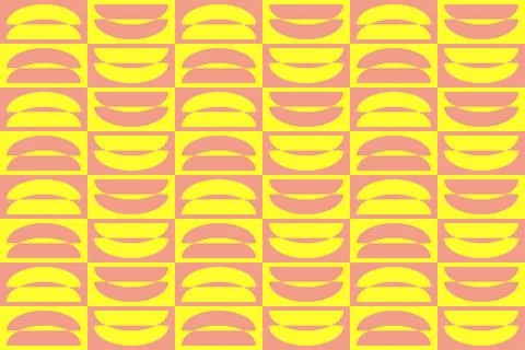 Circle Shapes Yellow Geometric Pattern Background Stockillustratie