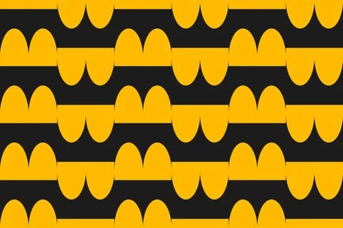 Circle Shapes Yellow Geometric Pattern Background 스톡 일러스트