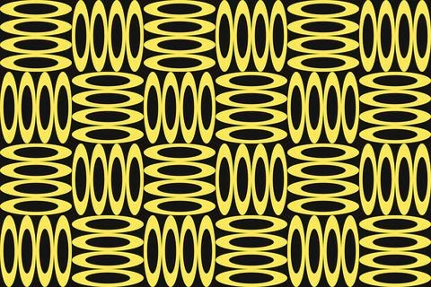 Circle Shapes Yellow Geometric Pattern Background 스톡 일러스트